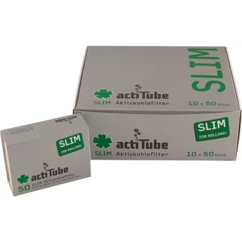 Filtry ActiTube SLIM, 7 mm - 50ks v balení | box 10 (Filtry Actitube SLIM s aktivním uhlím. 50ks v balení.)