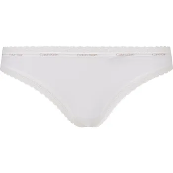 Dámské oblečení Dámská tanga Thong Bottoms Up 000QD3763E 100 bílá - Calvin Klein Velikost: L