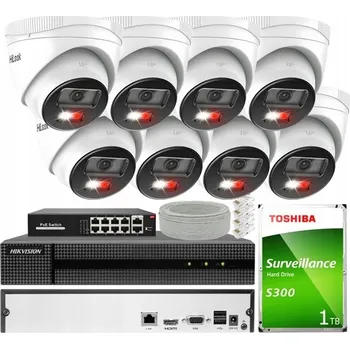 IP kamera Sada domácího monitoringu IP kamera 8x IPCAM-T4-30DL 4MPx IR 20 m