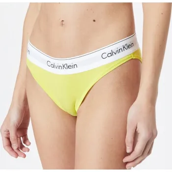 Kalhotky Dámské kalhotky F3787E ZIR - žlutá - Calvin Klein Barva: žlutá, Velikost: S