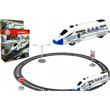 Vláček a vláčkodráha VLÁČKODRÁHA ELEKTRICKÝ VLAK 135 CM KOLEJE ZNAČKY EXPRESS SVĚTLA