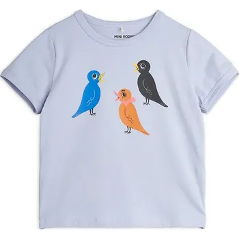 Dětské tričko Mini Rodini Birds 2562013845 fialová 04X, vel. 128-134