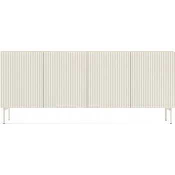 Komoda Komoda 195 cm kašmír, 3D moderní čela, elegantní skříňka 4d