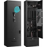 VEVOR Trezor na Dlouhé Zbraň 28x40,5x140 CM se Zámkem na Klíč a Heslo