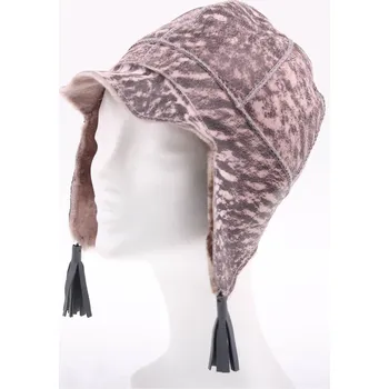 Čepice Splus Dětská kožešinová čepice z ovčiny DH3 Vintage růžová Velikost: 47 - 50 cm