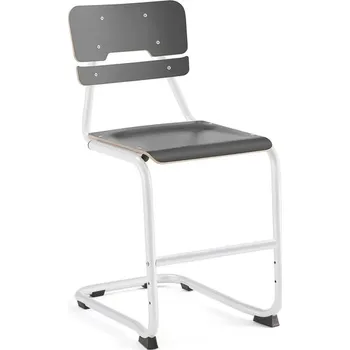 Školní židle LEGERE I, výška 500 mm, bílá, antracitově šedá