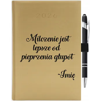 Kalendář Knižní kalendář 2026 A5 zlatý