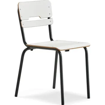 Jídelní židle Školní židle SCIENTIA, sedák 390x390 mm, výška 460 mm, antracitová/bílá