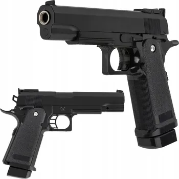 Dětská zbraň KOVOVÁ PISTOLE NA KULIČKY COLT ASG VELKÁ IMITACE ZBRANĚ 6MM REPLIKA