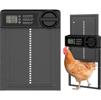 AUTOMATICKÁ DVÍŘKA DO KURNÍKU S ČASOVAČEM, OCHRANA PROTI SKŘÍPNUTÍ, VODĚODOLNÉ