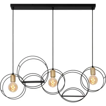 Lucide CIRCLE - Závěsné světlo - 3xE27 - Černá