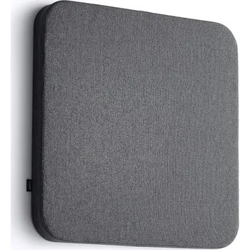 Paraván Akustický panel POLY, zaoblené rohy, 600x600x56 mm, nástěnný, tmavě šedá