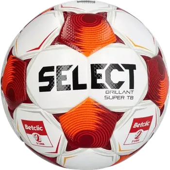 Fotbalový míč Fotbalový míč Select Brillant Super TB FIFA v25 Betclic 2 Liga velikost 5 bílý
