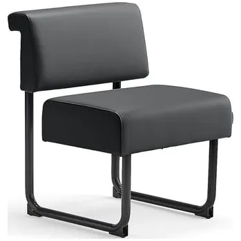 Pohovka Pohovka START, 600 mm, umělá kůže, antracitově šedá, černá