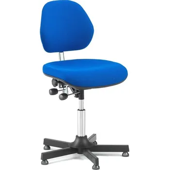 ESD Pracovní židle AUGUSTA, 475-600 mm, modrá