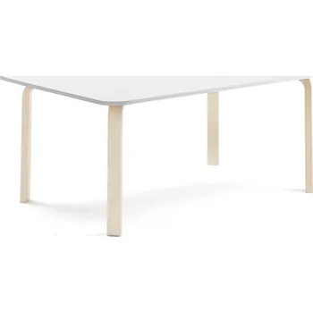 Zahradní stůl Stůl ELTON, 1800x800x590 mm, bříza, akustická HPL deska, bílá