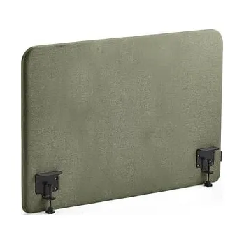 Paraván Stolový paraván ZONE, černé svorky, 1000X650x36 mm, potah Rivet, zelenomodrá
