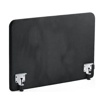 Paraván Stolový paraván ZONE, bílé svorky, 1000X650x36 mm, potah Rivet, antracitově šedá