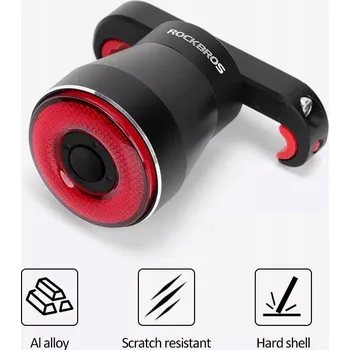 Cyklosvítilna Zadní světlo na kolo Rockbros TL907Q51 LED USB se STOP světlem, pod sedlo