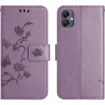 Pouzdro na mobilní telefon Flower knížkové pouzdro na Samsung Galaxy A07 4G - světlefialové