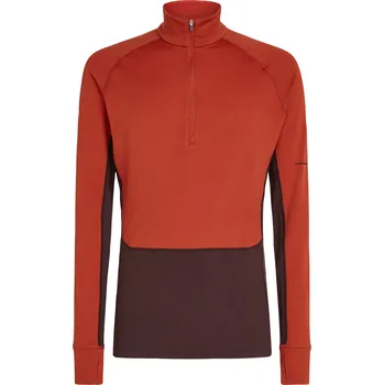 Pánská funkční mikina Icebreaker ZoneKnit™ 260 LS Half Zip Velikost: M / Barva: oranžová