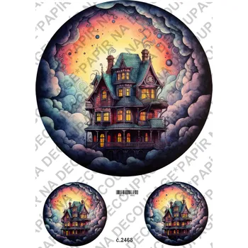 Umělecký papír Rýžový a soft papír na decoupage - Hallowen - KB2468 Materiál: Soft, Rozměr: A4