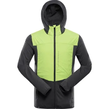 Pánská mikina Alpine Pro ZOLL žluto-černá XXXL + DÁREK