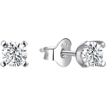 Náušnice AGATO Nadčasové stříbrné náušnice s čirým zirkonem AGT-E056PW5