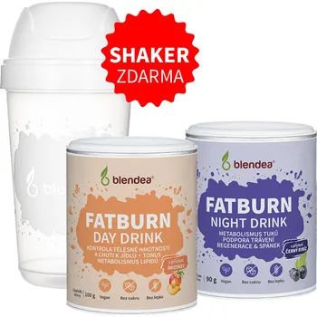 Instantní nápoj Blendea FAT BURN DUO – balíček Day & Night Drink + Shaker zdarma
