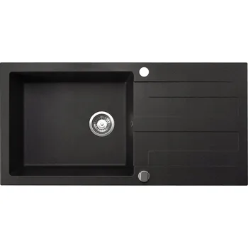 Granitový dřez Jednokomorový granitový dřez Brenor Neli 100 černý