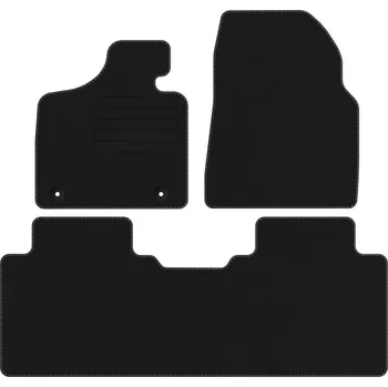 autokoberec Koberce Edecor velurové 3 ks