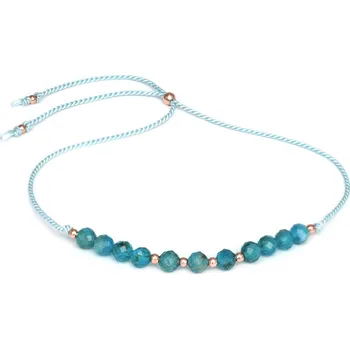 Náramek AGATO Šňůrkový náramek s apatitem HE31R3RG-LB