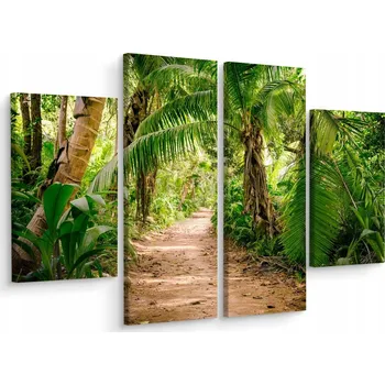 Obraz Čtyřdílný obraz Deštný les Krajina 3D 200x150