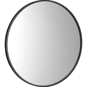 Zrcadlo SAPHO NOTION SLIM kulaté zrcadlo v rámu ø 40cm, černá mat