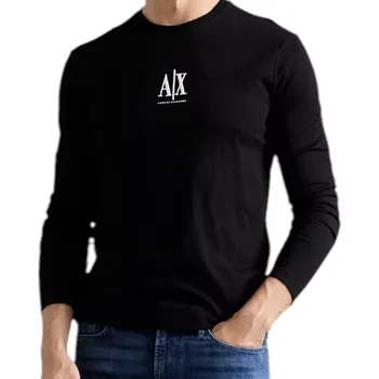 Pánské tričko Armani triko dlouhý rukáv, L (Originální tričko Armani doprava zdarma)