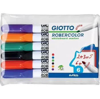 Popisovač na bílou tabuli, vícebarevný Giotto, 6 ks