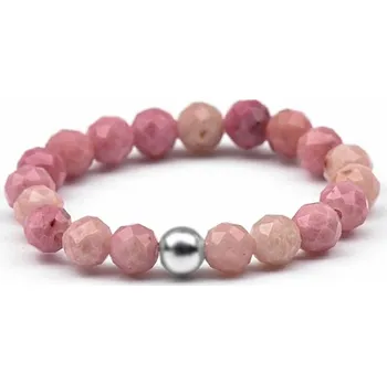 Prsten AGATO Minerální prsten s rodonitem POL-R01 Velikost: 49 -52 (0,80 g)