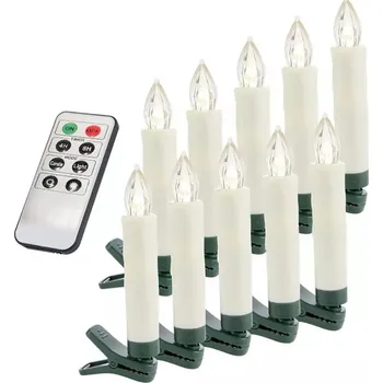 led svíčka Sada bezdrátových svíček, 30 ks-ová, s dálkovým ovladačem, ve více barvách-barevná