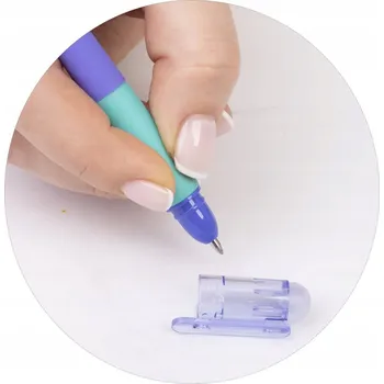 Propiska s gumovací modrou náplní M&G