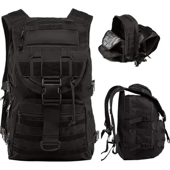 turistický batoh BATOH TAKTICKÝ, VODĚODOLNÝ, DVOUCESTNÝ, PRODYŠNÝ ZIP