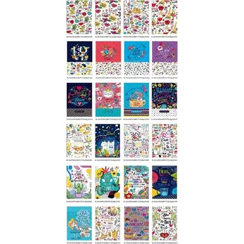 Zápisník Kancelářské potřeby POTŘEBY DO ŠKOLY Zápisník ozdobný 105x165/64 hladký FRESH