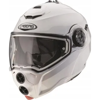 Helma na motorku Motocyklová přilba vyklápěcí Caberg Droid bílá lesklá Pinlock S