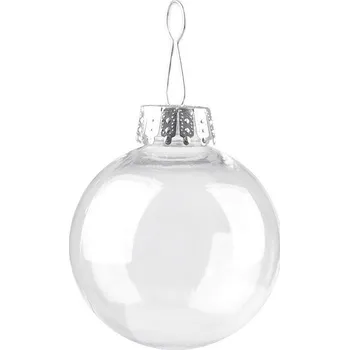Vánoční dekorace Plastová baňka/vánoční koule Ø6 cm (k dozdobení)