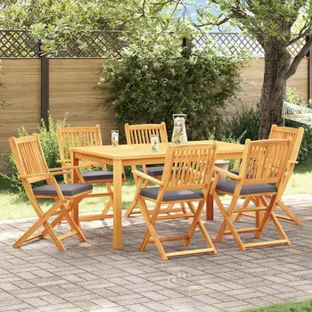 Skládací židle s polštářem 6 pcs Šedá 49 x 57,5 x 92cm IM_3329128