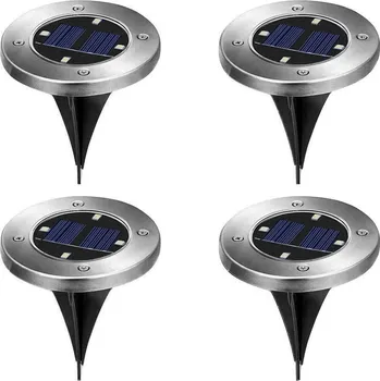 Venkovní osvětlení Solární venkovní vestavěná lampa, 4ks