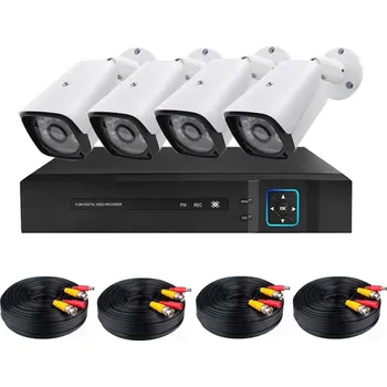 Zabezpečení domácnosti Drátový kamerový systém AHD - 4 kamery