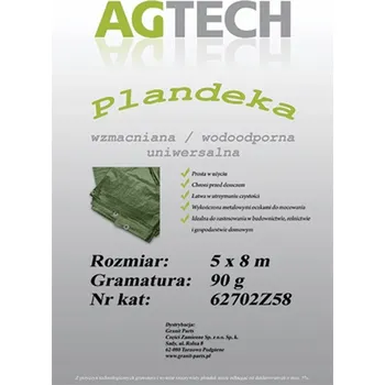 Krycí plachta Zesílená plachta ZELENÁ 5 x 8 m 62702Z58 PL 905/8