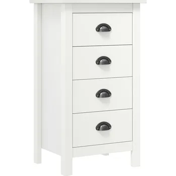 Příborník do zásuvky Příborník Hill bílý 46 x 35 x 80 cm masivní borové dřevo IM_288912