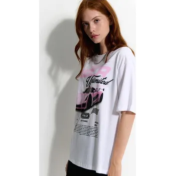 Dámské tričko Tričko s potiskem - M - House - bílý - 277EB-00X