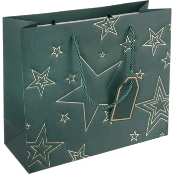 Dárková taška hvězda 31x12x26 cm